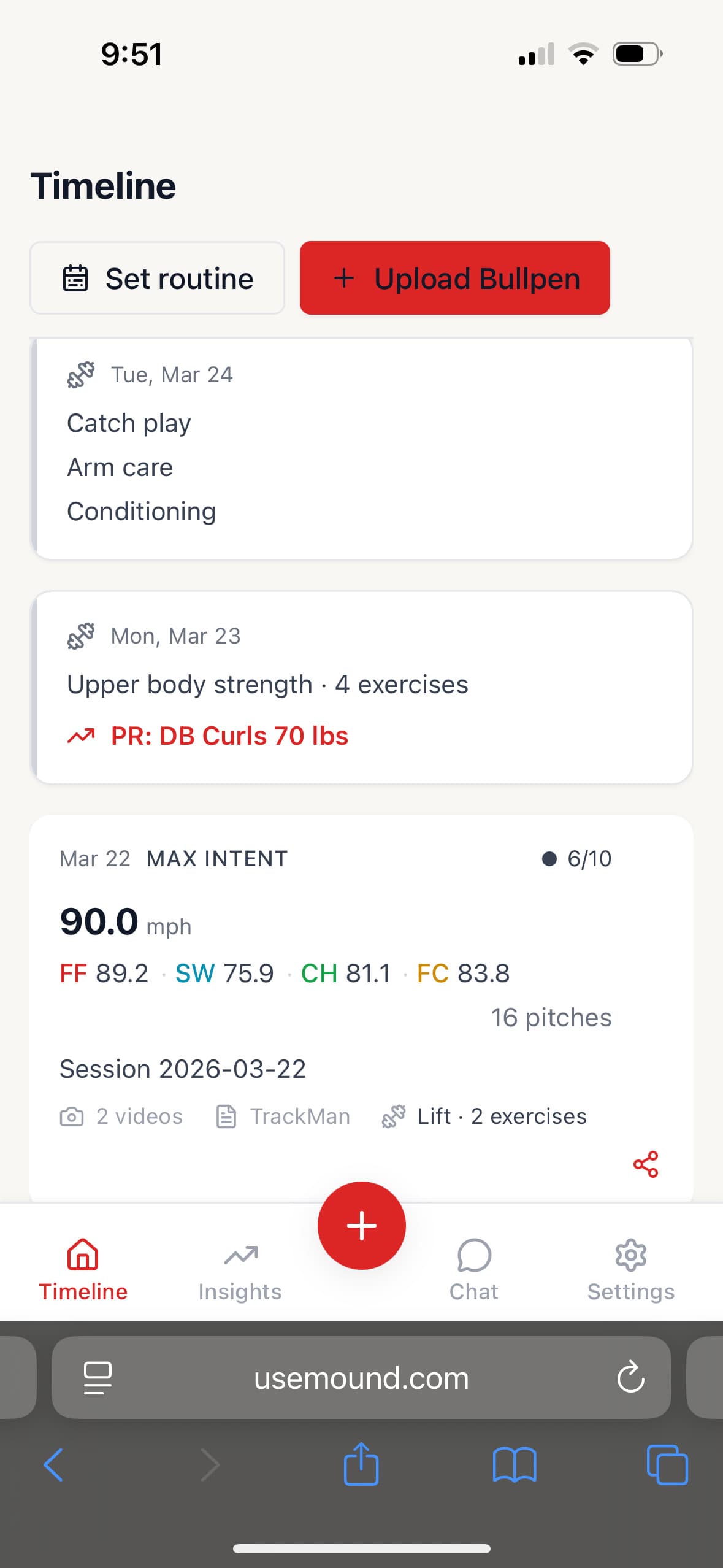Coach collaboration: shared sessions, video, and in-app insights